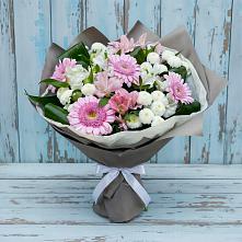 Букет цветов из:  Герберы, Альстромерии и Хризантемы в Бижбуляк