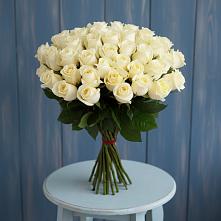 Букет 51 Белая роза Эдлесс Лав в Бижбуляк