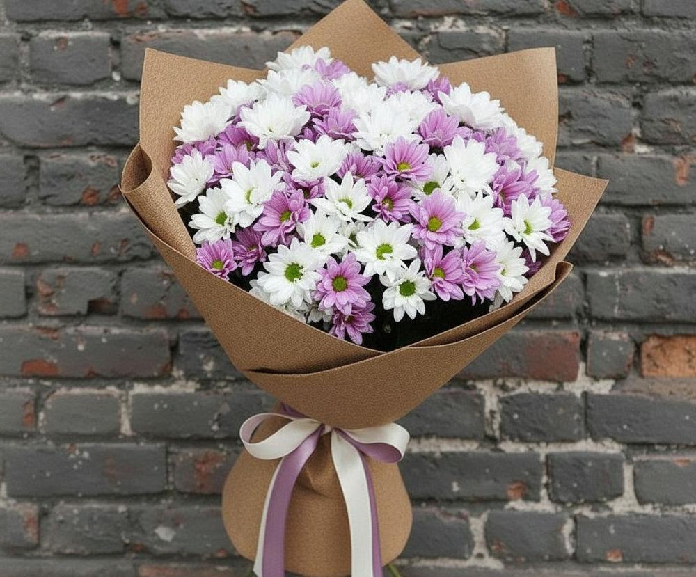 Букет цветов из: Хризантемы в Бижбуляк