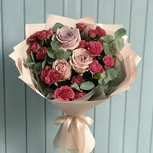 Букет цветов из:  Гвоздики и Розы #REPLACE_PRED# Бижбуляк