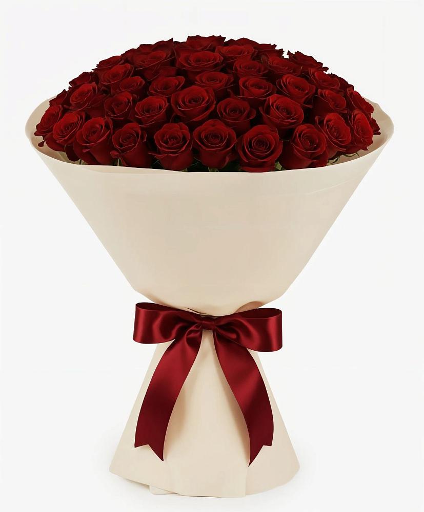 Букет 101 Бордовая роза Блэк Бакарра в Бижбуляк