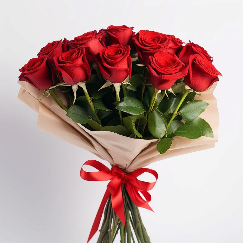 Букет 11 Красных роз Эдлесс Лав в Бижбуляк