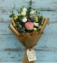 Букет цветов из:  Розы и Лизиантусы #REPLACE_PRED# Бижбуляк