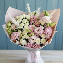 Букет цветов из:  Альстромерии и Розы в Бижбуляк